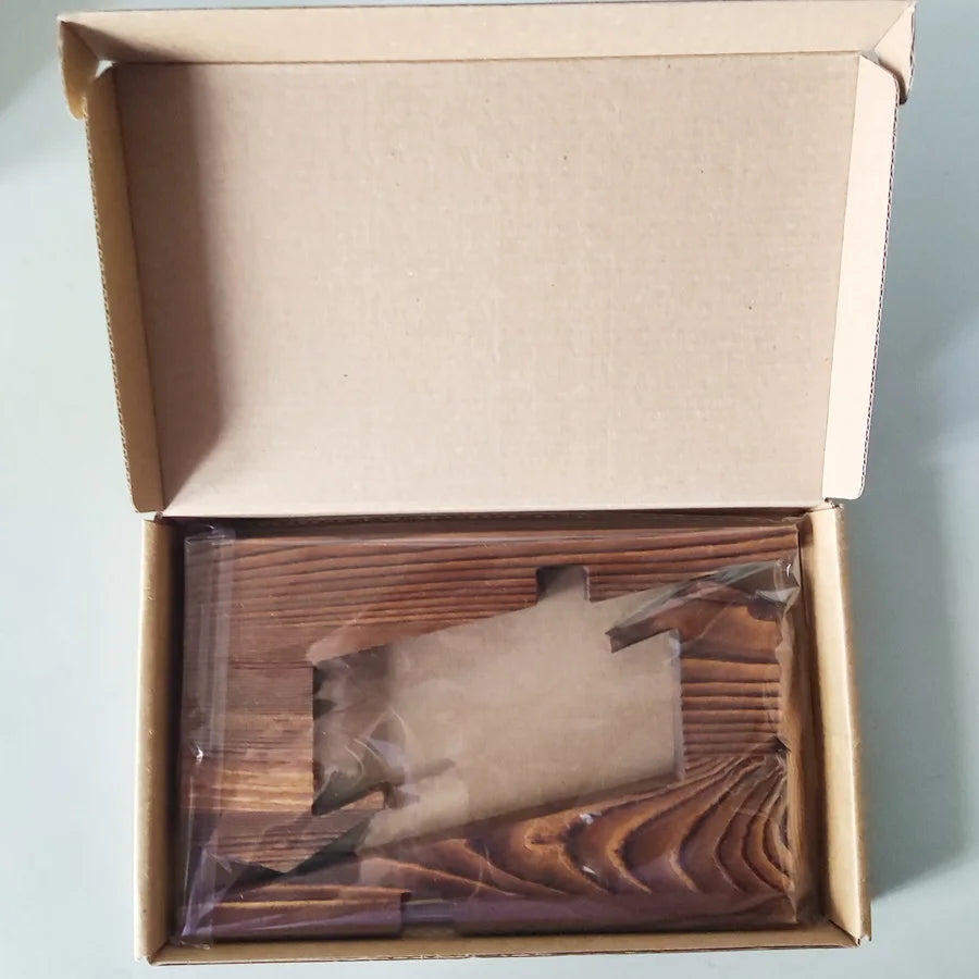 Wooden Cookbook & Tablet Stand – Minimalist Hands-Free Desk Holder