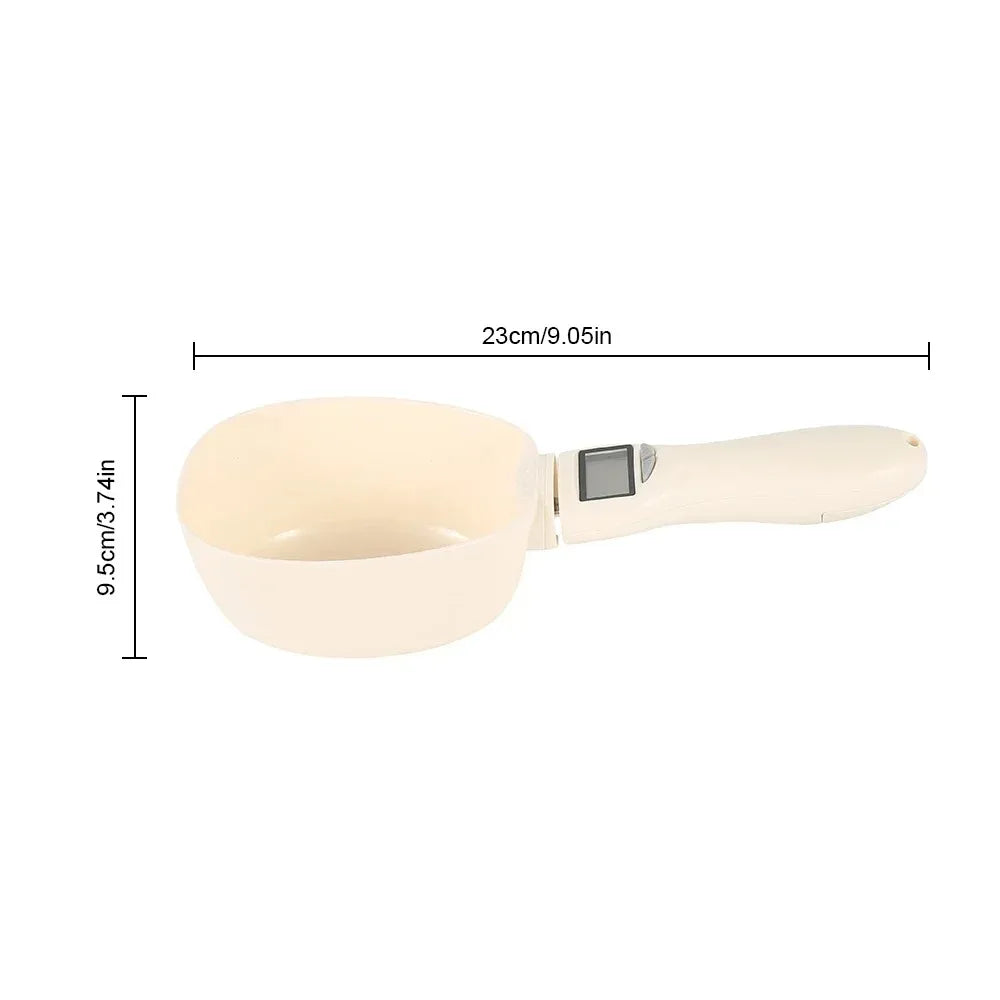 Digital dog food measuring spoon with LCD display measuring dry pet food accurately