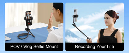 Gooseneck neck phone holder providing hands-free phone viewing with adjustable flexible arm