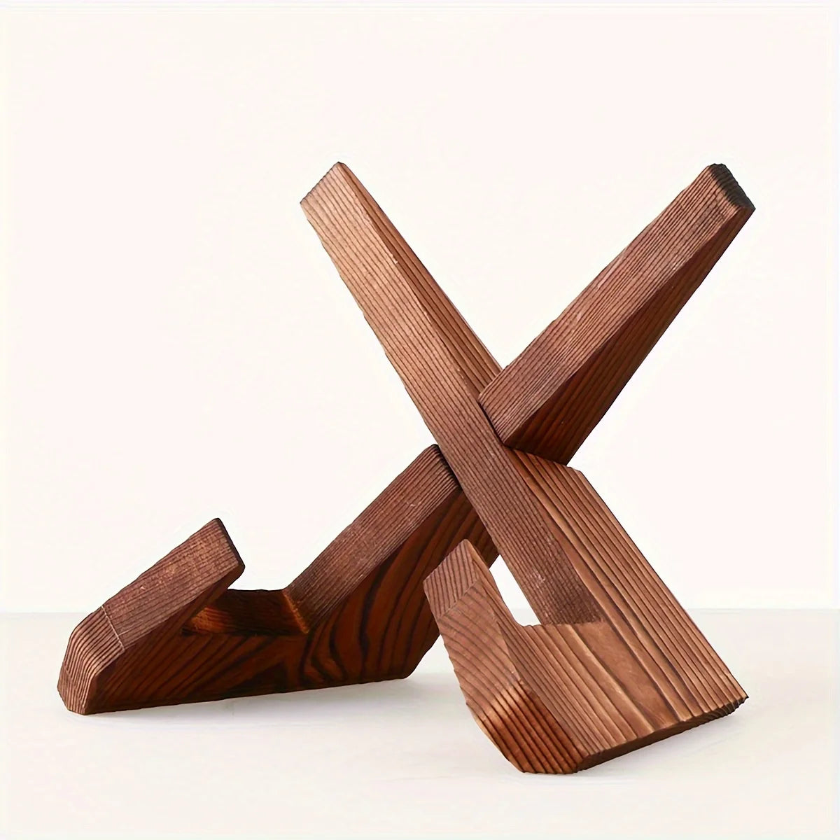 Wooden Cookbook & Tablet Stand – Minimalist Hands-Free Desk Holder