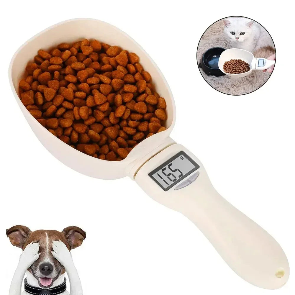 Digital dog food measuring spoon with LCD display measuring dry pet food accurately