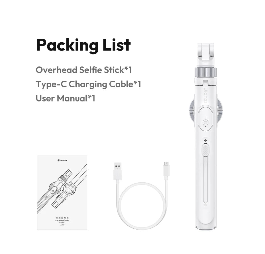 360 degree rotating phone stand tripod with remote control for hands free filming and content creation