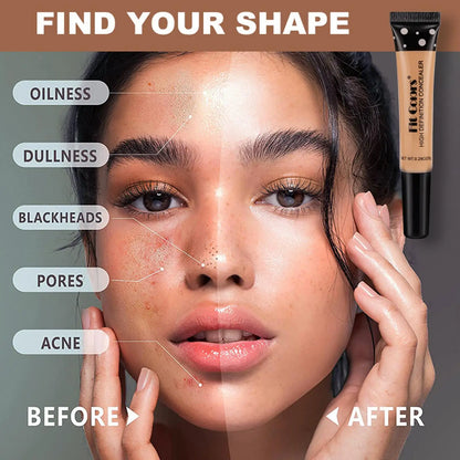 Full Coverage Liquid Concealer – Long-Lasting Smooth Matte Finish