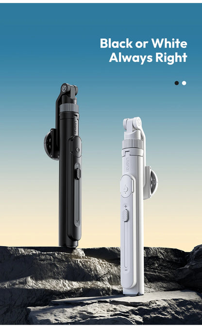 360 degree rotating phone stand tripod with remote control for hands free filming and content creation