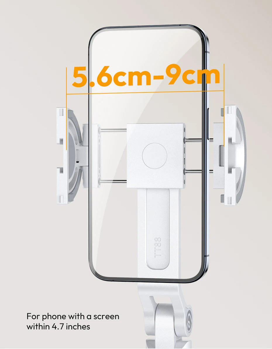 360 degree rotating phone stand tripod with remote control for hands free filming and content creation