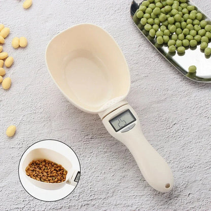 Digital dog food measuring spoon with LCD display measuring dry pet food accurately