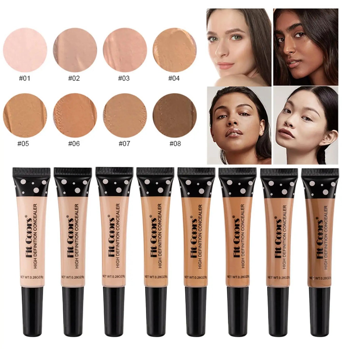 Full Coverage Liquid Concealer – Long-Lasting Smooth Matte Finish