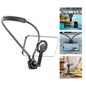 Gooseneck neck phone holder providing hands-free phone viewing with adjustable flexible arm