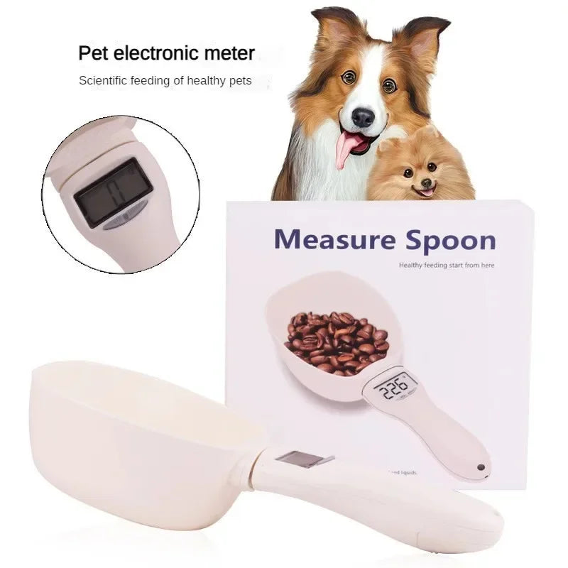 Digital dog food measuring spoon with LCD display measuring dry pet food accurately
